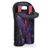 2 Bottle Wine Carrier Tote Bag Stellar Insulated Neoprene Portable Bottle Holder Great Gift for Wine Lover, Great for Picnics Travel BYOB, Outdoor Entertaining view 4