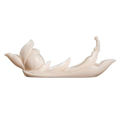 Incense Burner Incense Burner Waterfall Vintage Zen Decorative Ornaments Exquisite Ceramic Incense Burner Creative Lotus Boat Shaped Incense Holder Backflow Incense Burner Incense Burner Holder
