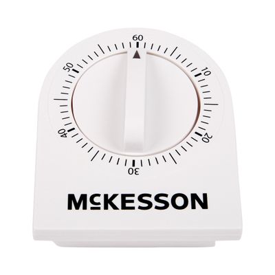 McKesson 60-Minute Wind Up Timer with Single Chime - Visual Timer for Home, Kitchen, Classroom, 1 Count