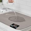 GORILLA GRIP Ultra Water Absorbent Microfiber Dish Drying Mat, 18x24, Quick Dry Thick Mesh, Slip Resistant Pad for Sink Dishes or Under Rack, Kitchen Counter Accessories, Machine Wash Mats, Almond view 1