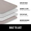 GORILLA GRIP Ultra Water Absorbent Microfiber Dish Drying Mat, 18x24, Quick Dry Thick Mesh, Slip Resistant Pad for Sink Dishes or Under Rack, Kitchen Counter Accessories, Machine Wash Mats, Almond view 2