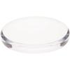 Plymor Clear Acrylic Beveled Round Display Base, 8" W x 8" D x 1" H, Pack of 3 view 1