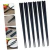 OKUMEYR 10pairs Hexagon Shape Skid Chopsticks Dishwasher Safe and Convenient for Home Sushi and Outdoor Use view 4