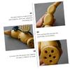 Mikinona Desktop Lotus Root Decor Purple Clay Pen Rack Xmas Office Desk view 2