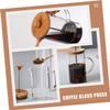 Ciieeo Expresso Coffee Cup Coffee Glass Press Kettle Cold Brew Coffee Pot Manual Coffee Pot Resistant Teapot Tea Maker Borosilicate Concentrate Travel Wood Jug view 3