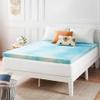 Best Price Mattress 3 Inch Swirl Gel AeroBreeze Cooling Air Flow Memory Foam Mattress Topper, Dorm Essentials, King view 2