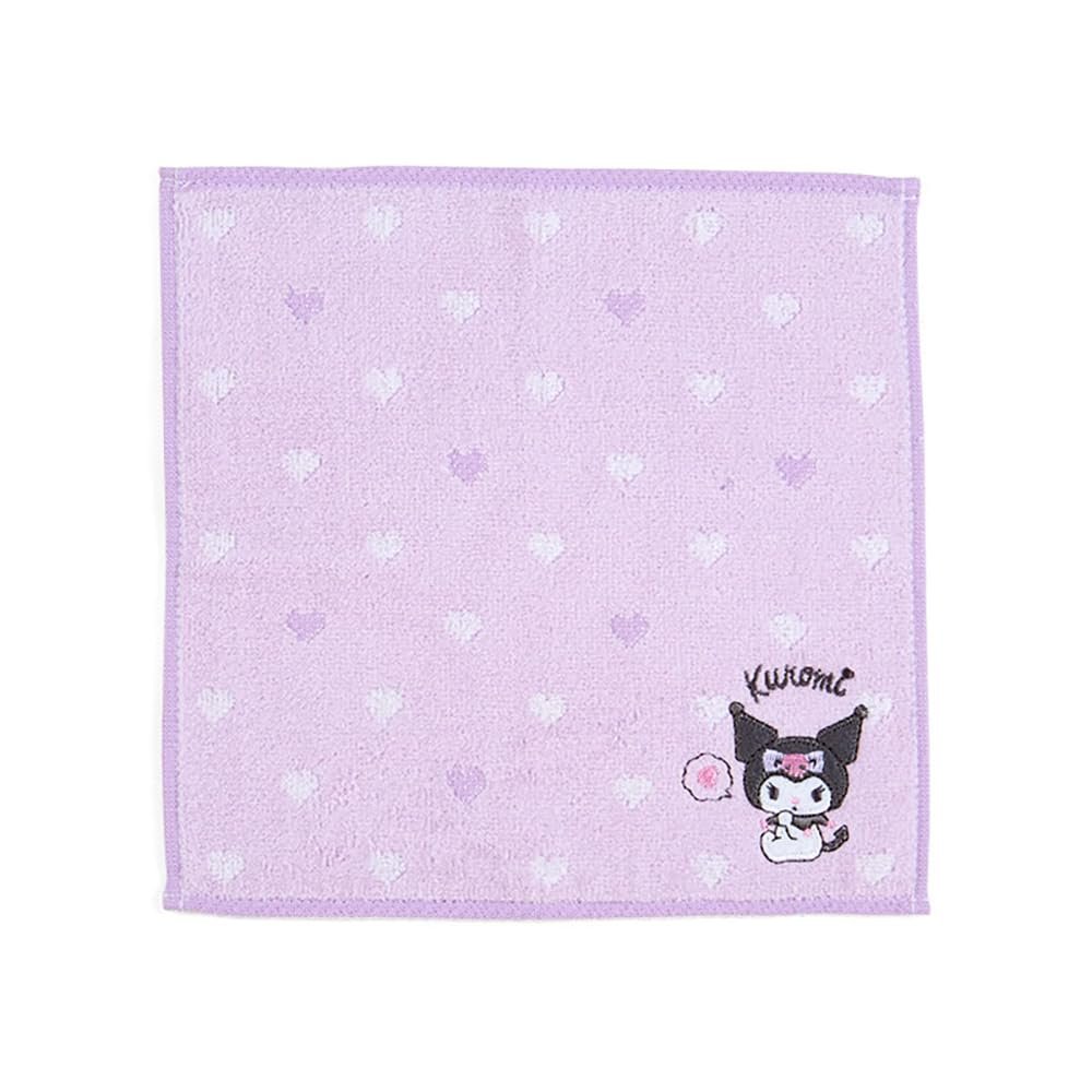 Sanrio 260690 Kuromi Kuromi Petite Towel, 7.9 x 7.9 x 0.1 inches (20 x 20 x 0.3 cm), Character 260690