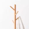 LINKIO Freestanding Clothes Hanger Modern Simple Coat Rack Small Apartment Storage Rack Nordic Bedroom Floor-Standing Clothes Rack Wooden Clothes Rack Coat Treefree-Standing view 3