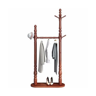 LINKIO Freestanding Clothes Hanger Household Floor-Standing Coat Rack Bedroom Hanger Nordic Style Simple Modern Double Rod Living Room Clothes Rack Coat Treefree-Standing (Size : 80 * 30 * 180cm)