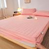 Thickened Laminated Cotton Adjustable Fitted Sheet 160x200 Quilting Process Mattress Cover Solid Color,08,160x200x30cm view 1