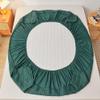 Thickened Laminated Cotton Adjustable Fitted Sheet 160x200 Quilting Process Mattress Cover Solid Color,08,160x200x30cm view 3