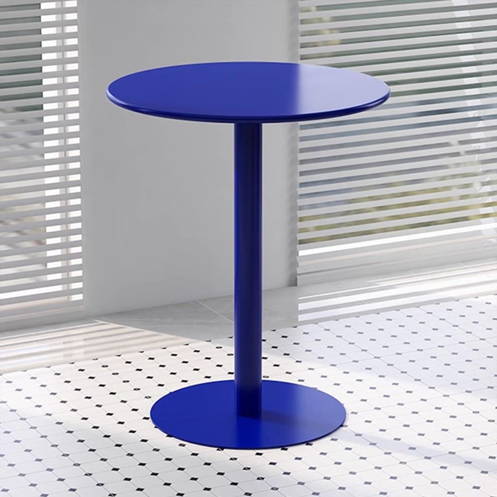 Lonmrrton Round Pub Table Cocktail Bistro Table, Bar Height Table Kitchen Dining Table Leisure Coffee Table End Table with Metal Base, Easy Assembly (Size : 48x48x72cm)
