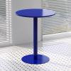 Lonmrrton Round Pub Table Cocktail Bistro Table, Bar Height Table Kitchen Dining Table Leisure Coffee Table End Table with Metal Base, Easy Assembly (Size : 48x48x72cm) view 1