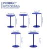 Lonmrrton Round Pub Table Cocktail Bistro Table, Bar Height Table Kitchen Dining Table Leisure Coffee Table End Table with Metal Base, Easy Assembly (Size : 48x48x72cm) view 2