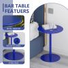 Lonmrrton Round Pub Table Cocktail Bistro Table, Bar Height Table Kitchen Dining Table Leisure Coffee Table End Table with Metal Base, Easy Assembly (Size : 48x48x72cm) view 3