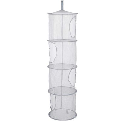 Eioflia Soft Toy Storage, Foldable 4 Layer Hanging Mesh Organizer for Toys, Dolls, Socks, Underwear