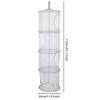 Eioflia Soft Toy Storage, Foldable 4 Layer Hanging Mesh Organizer for Toys, Dolls, Socks, Underwear view 3