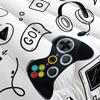 AILONEN Video Game Comforter Set Full Size, Video Gamer Console Joystick Controller Bedding Set,Computer Retro Arcade Play Gaming Comforter Set 3 Pieces, 1 Quilt and 2 Pillowcases view 3