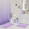 XLHOMO Bathroom Accessories Set, Bathroom Sets with Shower Curtain and Rugs view 2