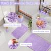 XLHOMO Bathroom Accessories Set, Bathroom Sets with Shower Curtain and Rugs view 4