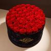 Prifroti 47 Flowers in a Luxury Suede Box, Birthday Gifts for Women, Preserved Flowers, Mothers Day Roses Gift for Mom, Red view 2