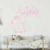 Personalied Name with Unicorn & Stars Wall Sticker Vinyl Custom Name Wall Decal for Kid Girls Child Bedroo Nursery Playroom Decoration Home Art Decor YMX89 view 2