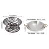 Round Chafing Dish Stainless Steel Chafer Roll Top Chafer for Catering Buffet Warmer Set Dinner Serving Buffet Warmer with Pans and Fuel Holders for Home and Restaurant Use (Style 16,Bronze) view 2