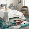 Snowman Rug 4x6 ft, Christmas Area Rug, Xmas Rugs for Living Room Bedroom, Holiday Carpet, Kids Room Decor for Boys Girls, Washable Non Slip Soft Low Pile Indoor Area Rugs view 2