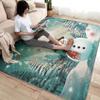 Snowman Rug 4x6 ft, Christmas Area Rug, Xmas Rugs for Living Room Bedroom, Holiday Carpet, Kids Room Decor for Boys Girls, Washable Non Slip Soft Low Pile Indoor Area Rugs view 4