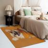 Corgi Rug 4x6 ft, Cute Dog Area Rug, Puppy Rugs for Living Room Bedroom, Dog Lover Carpet, Kids Room Decor for Boys Girls, Washable Non Slip Soft Low Pile Indoor Area Rugs view 3