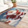 Santa Rug 2x3 ft, Christmas Area Rug, Cute Santa Claus Rugs for Entryway Living Room Bedroom, Xmas Carpet, Kids Room Decor for Boys Girls, Washable Non Slip Soft Low Pile Indoor Door Mat view 1