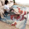 Santa Rug 2x3 ft, Christmas Area Rug, Cute Santa Claus Rugs for Entryway Living Room Bedroom, Xmas Carpet, Kids Room Decor for Boys Girls, Washable Non Slip Soft Low Pile Indoor Door Mat view 4