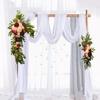 TIARTF Wedding Decor Welcome Sign Wedding Arch Flowers Swags Decorative Swags Artificial Flowers for Decoration Peony Flower Swag for Wedding Decor 2 Pcs (red) view 3