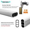 closet rods for hanging clothes Closet Rod and Brackets Set Heavy Duty Up To 58", Space Saving Oval Clothes Rod for Closet Closet Wardrobe, Clothing Store/Laundry Room Closet Pole ( Color : Gold , Siz view 3
