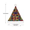 EniLsa Flower Stained Glass Print,Christmas Santa Hats For Children 14.2x11 Inch Christmas Santa Hats Party Supplies view 3
