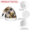 EniLsa Imagen De Pug Print,Christmas Santa Hats For Children 14.2x11 Inch Christmas Santa Hats Party Supplies view 4