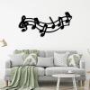 Bisamu Music Notes Decor, Metal Musical Notes, Treble Clef Music Decor, Music Wall Art, Music Notes Wall Decor, Gift for Music Lover (31.4 x 14.5/80 x 37cm) view 2