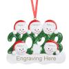 2023 Christmas Ornaments Personalized Christmas Ornaments with Names Snowman 2-6 Custom Family Ornament (5 Name) view 1