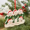 2023 Christmas Ornaments Personalized Christmas Ornaments with Names Snowman 2-6 Custom Family Ornament (5 Name) view 4