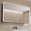 DELURA Lighted Medicine Cabinet for Bathroom - Front Lit & Backlit LED Medicine Cabinet with Lights, Anti Fog/Waterproof/Dimmable(Gray) view 1
