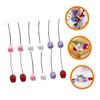 Cabilock 12pcs Miniature Flower Bouquet Realistic Simulation Flowers for Dollhouse Decoration for Projects and Gardens view 4