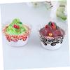 Abaodam 25pcs Lace Cupcake Wrappers Hollow Out Cake Paper Cups for Muffins Desserts Elegant White Baking Liners for Weddings Birthdays Showers Parties view 2