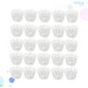 Abaodam 25pcs Lace Cupcake Wrappers Hollow Out Cake Paper Cups for Muffins Desserts Elegant White Baking Liners for Weddings Birthdays Showers Parties view 4