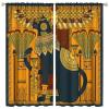 Ancient Egyptian Shower Curtain Egyptian Cat Paraoh Printed Egypt Art Vintage Pet Animal Thermal Insulated Room Darkening Curtains for Living Room Bedroom Drapes 2 Panels 63x63in, Style-1 view 1