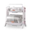 CARUTU Dish Drying Rack, 2-Tier Draining Rack for Kitchen Counter, Large Capacity Dish Organizer with Lid, for Kitchen Counter Cabinet view 1