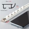 Room Divider Ceiling Track System Shower Curtain White Curtain Track System with Hook, Thin Single Window Rail for Bay Windows/Wall/Doorway, Waterproof Shower Room Divider Rods ( Color : Wall Mount , view 2