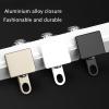 Curtain Rail Aluminum Ceiling Curtain Track, Ceiling/Wall Mount Curtain Rail System, Curtain Rail With Mute Rollers, Room Divider Curtain Rod, For Privacy Living Room, Bedroom, Office ( Color : Champa view 3