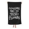 Cousins Make The Best Friends Beach Towel Absorbent Bathroom Towels Beach Towels Oversized Super 32x52 Inch view 1