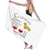 Byoblu Love Golden Retriever Beach Towel Absorbent Bathroom Towels Beach Towels Oversized Super 32x52 Inch view 4