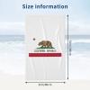 Byoblu California Republic Flag Beach Towel Absorbent Bathroom Towels Beach Towels Oversized Super 32x52 Inch view 4